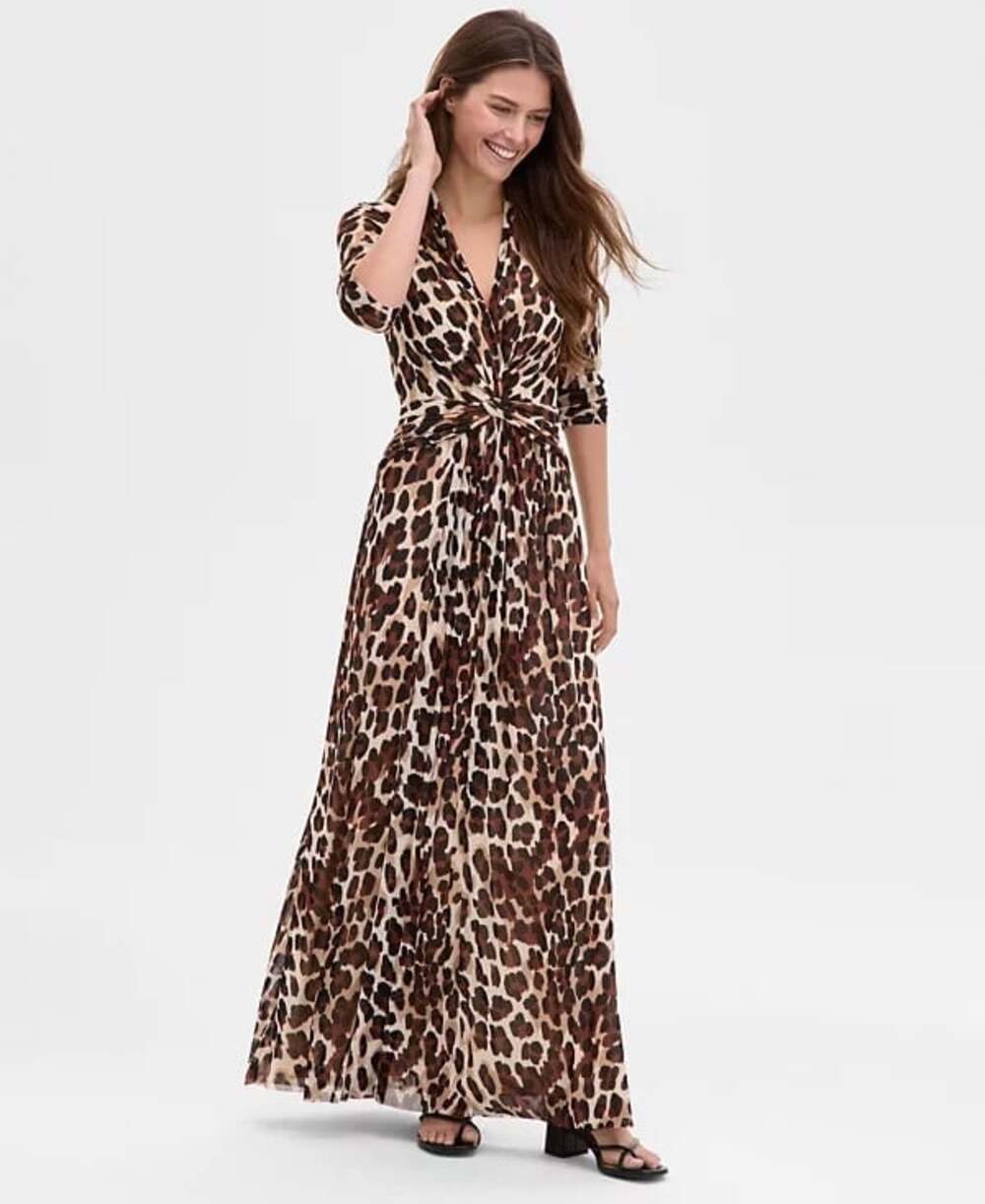 NEW Anne Klein Women's 10 Twist-Front Maxi Dress • Reg Price $149